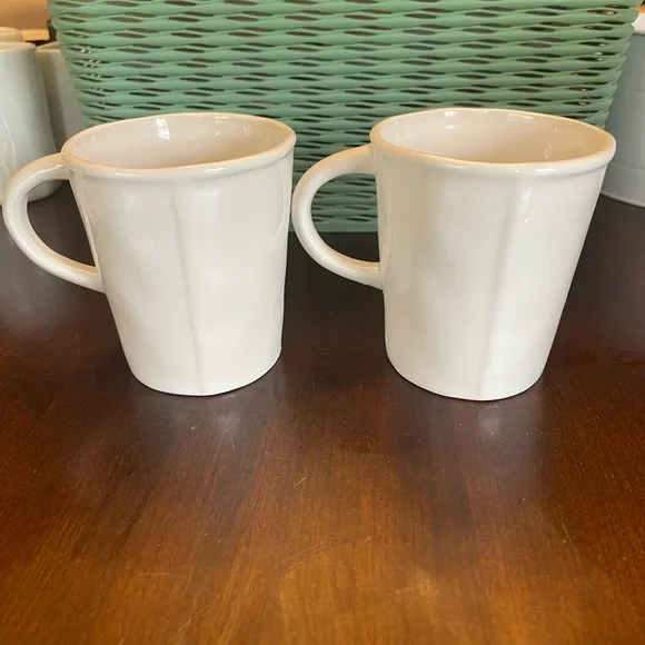 Rae Dunn Stem Print Cafe Mugs Mine/Yours - Set of - Picture 8 of 11